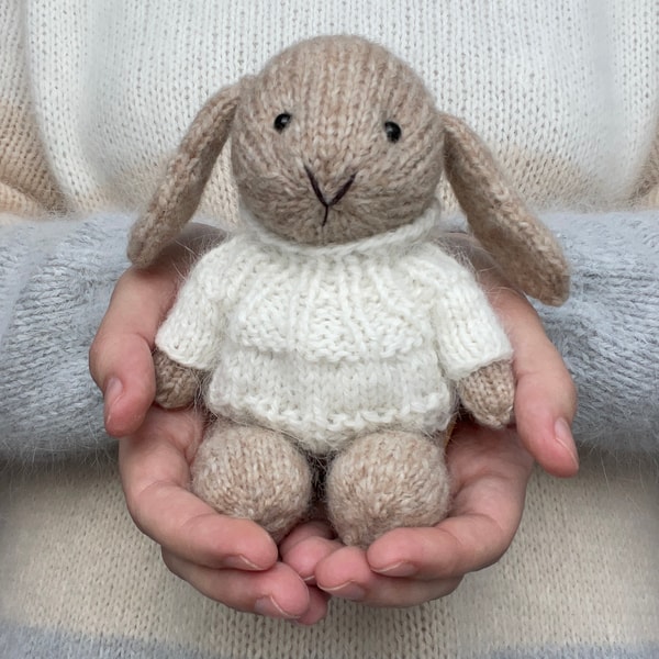 Handmade stuffed bunny toy, Easter bunny, First Easter gift - Inspire ...
