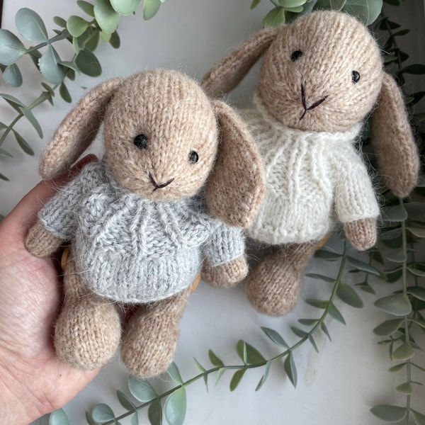 Handmade stuffed bunny toy, Easter bunny, First Easter gift - Inspire ...