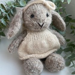 Handmade stuffed bunny toy, Easter bunny, First Easter gift