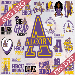 bundle 24 files alcorn state university football team svg, alcorn state university svg, hbcu team svg, mega bundle, desi