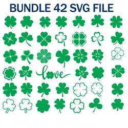 shamrock svg, saint patricks day svg cricut cut files, shamrock clipart, clover leaf vector, st patricks day shirt svg