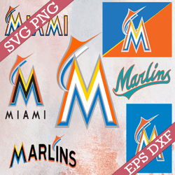 Bundle 7 Files Miami Marlins Baseball Team Svg, Miami Marlins svg, MLB Team  svg, MLB Svg, Png, Dxf, Eps, Jpg, Instant