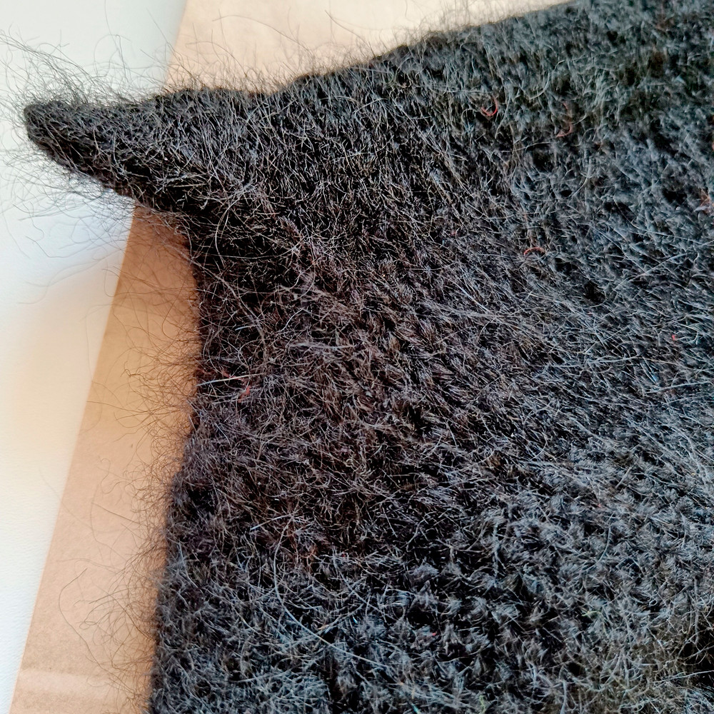 Handknit Black color women moheir hat gifts Valentine day moheir hat Wool women hats warm hat cat hat