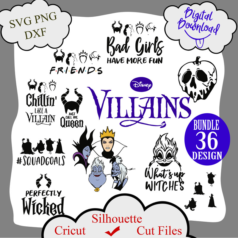 1175 Disney Villains SVG Bundle.png
