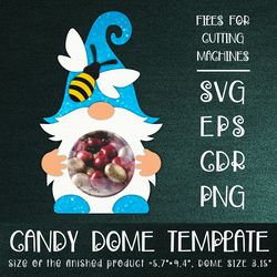 Gnome and Bee | Candy Dome Template