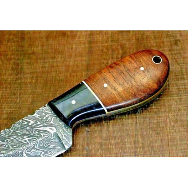 Custom Handmade Damascus Steel Skinner Knife, Hunting Skinner, Fix Blade Knife  3.jpg