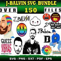 150 J-BALVIN Svg Mega Bundle | svg, png, dxf files for print & cricut
