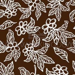 coffee tablecloth sketch seamless pattern vector illustration