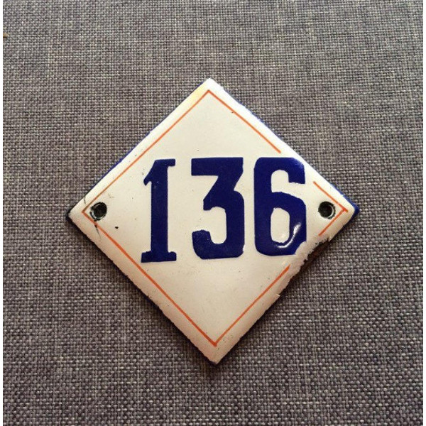 136 address sign door number plaque