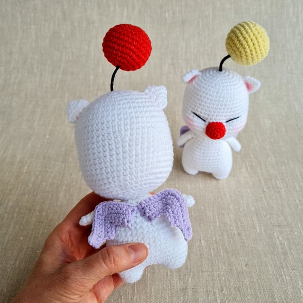 Moogle crochet pattern, Final fantasy plush, FFXIV, Game cha | Inspire ...