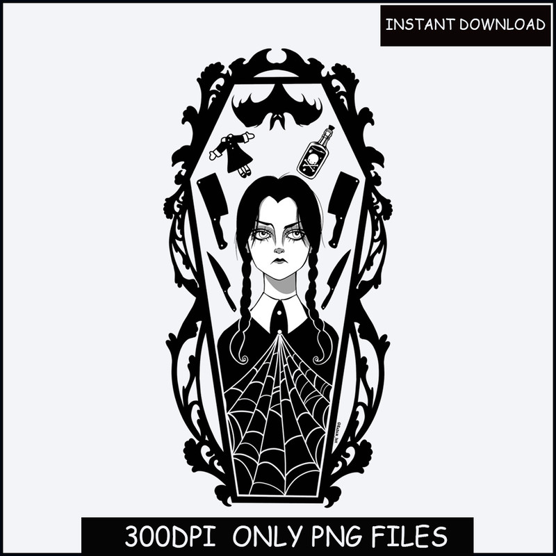 Wednesday png Bundle, Nevermore Academy PNG, Cut Files For Cricut, Addams, Thing png, In a World Full of Normies Digital Download Trending.jpg