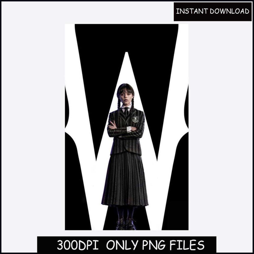 Wednesday Addams Full of Mondays Png, Addams Family Png, Wednesday Addams Png, Jenna Ortega Png, Digital Download.jpg