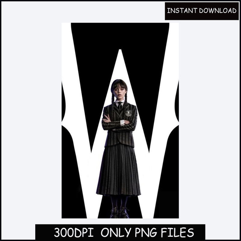 Wednesday Addams Full of Mondays Png, Addams Family Png, Wednesday Addams Png, Jenna Ortega Png, Digital Download.jpg