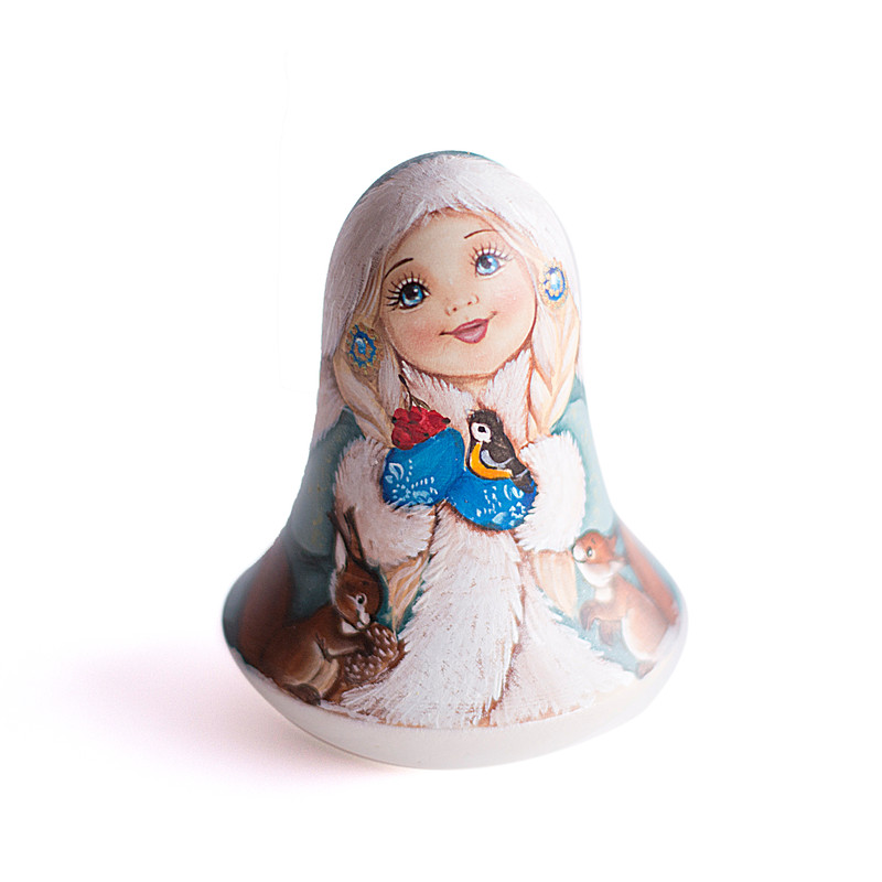 Roly poly doll cute winter Snow Maiden