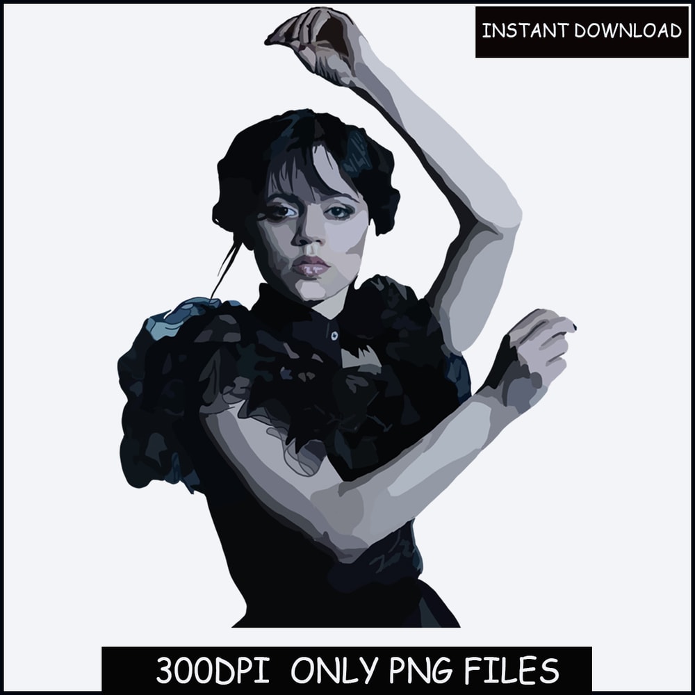 Wednesday Dance Move Png, Layered Wednesday Dancing png, digital file.jpg