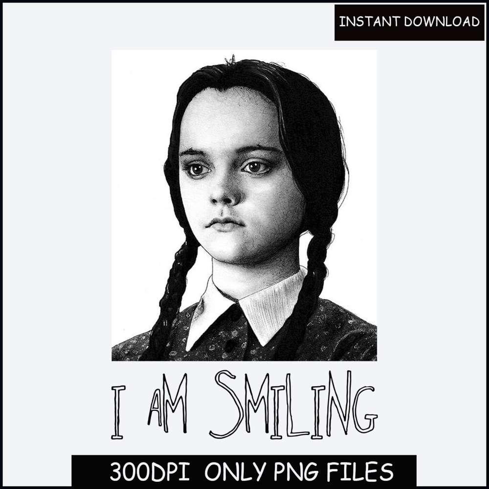 Wednesday Addams Tshirt, I’m Smiling Shirt, The Addams Family Shirt, Horror Movie Shirt, Halloween Shirts, Funny Halloween Shirt.jpg