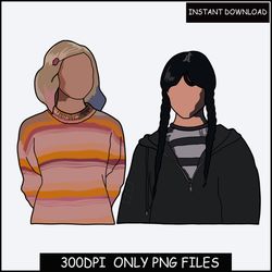 wednesday and enid png