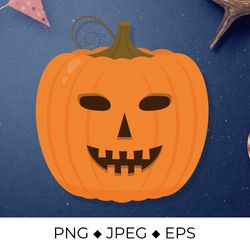 cute pumpkin face. halloween jack o lantern