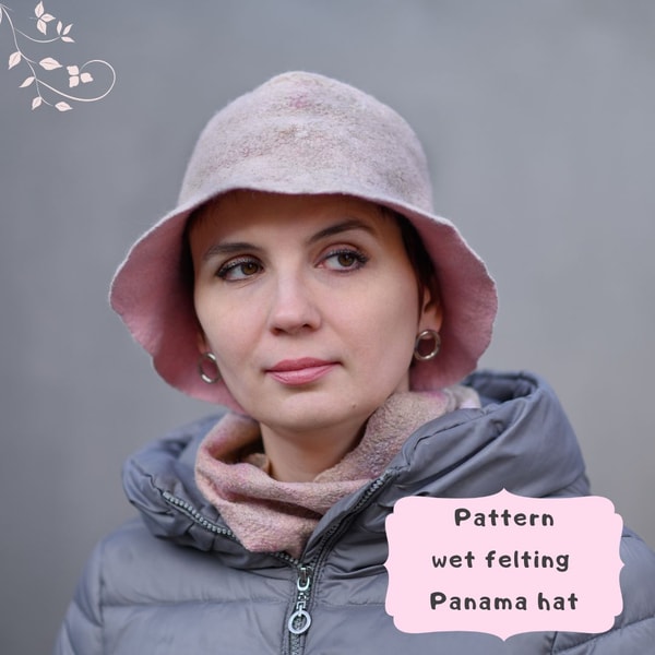 Digital Pattern Tutorial wet felting Panama Hat (photos and - Inspire ...