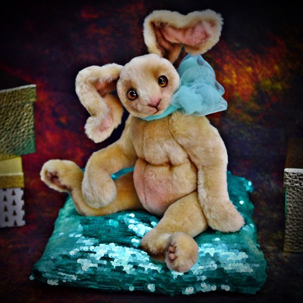 Handmade plush rabbit - Pikachu (6).JPG