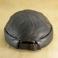 Docker beanie leather hat DBH-39