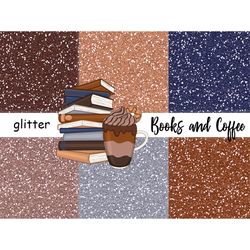 Brown Glitter Background | Blue Glitter Texture