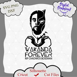 wakanda forever rip chadwick boseman svg, black panther svg, chadwick boseman svg, 1977 - 2020 svg, marvel svg, rip svg