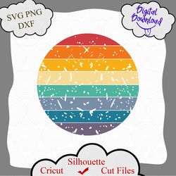 retro circle svg, customize retro sunset svg, retro sun svg, sunset svg, summer svg, sunset shirt svg, vintage circle