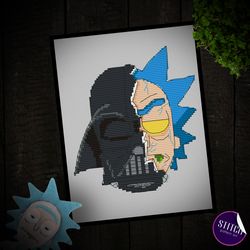 darth morty cross stitch pattern pdf