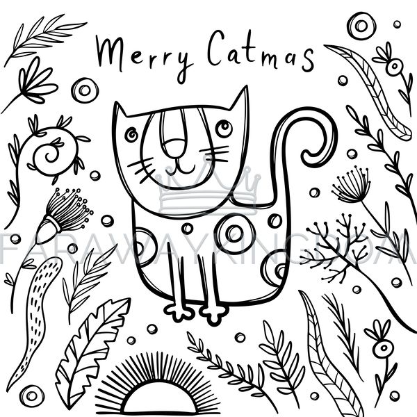 COLORING PAGE CAT CHRISTMAS [site].png