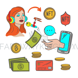 composer e-commerce selling of art works for cryptocurrency