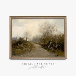 Landscape Vintage Print | Country Farmhouse Nature Print | Wall Art Decor | Nature Painting | 8