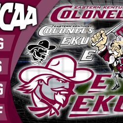 eastern kentucky colonels svg bundle , ncaa svg, logo ncaa bundle svg eps dxf png , digital download , instant download