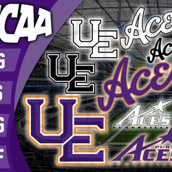 evansville purple aces svg bundle , ncaa svg, logo ncaa bundle svg eps dxf png , digital download , instant download