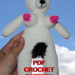 Crochet pattern Toy bear boobs,Toy with tits,funny wedding giftstress toy,handmade bear boobs plush,funny gift ideas