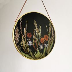 Pressed Flower Art Flower in Resin Framed Dried Flowers Wall Art