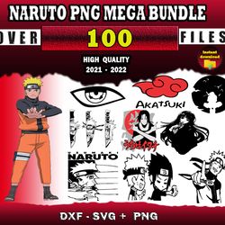 100 Naruto SVG Bundle svg, png, dxf, eps files for Print & Cricut
