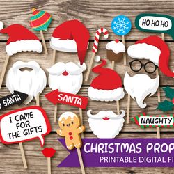 Christmas photo props, new year photo booth, Santa photo props, Santa photo booth props, Winter party props, decor