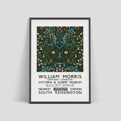 William Morris - Exhibition poster with Tulip Pattern, London, 1934