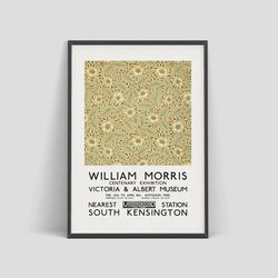 William Morris - Exhibition poster with Christchurch Pattern, London, 1934.