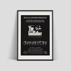 The Godfather - Retro movie poster by Francis Ford Coppola, 1997