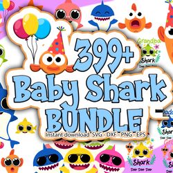 Bundle Baby shark svg, Baby shark cricut svg, Baby shark clipart, Baby shark svg for cricut, Baby shark svg png