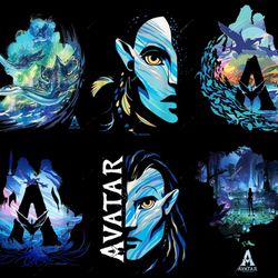 avartar 2 bundle svg , avatar the way of the water avatar 2 svg eps dxf png , for cricut, silhouette, digital , file cut