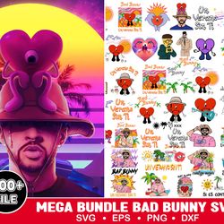 bundle layered svg, bad bunny svg, el conejo malo svg, instant download, bad bunny yhlqmdlg, cartoon bunny