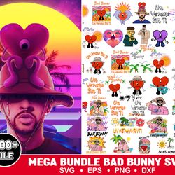 Bundle Layered SVG, Bad Bunny svg, El Conejo Malo svg, Instant Download, Bad Bunny YHLQMDLG, Cartoon Bunny