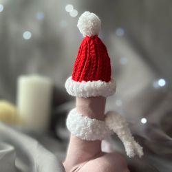 Cock sock  red elf hat. Furry sex toys. Weird christmas gifts. Stocking stuffer