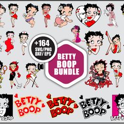 Bundle Betty Boop SVG, Betty Boop SVG, American African Girl SVG PNG DXF EPS File