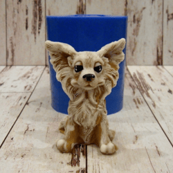 Big-eared dog silicone mold