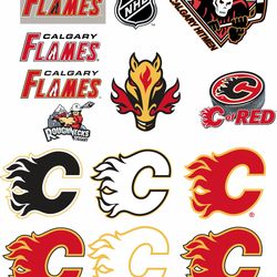 Calgary Flames Svg, NHL Svg, NHL Calgary Flames, Calgary Flames Logo
