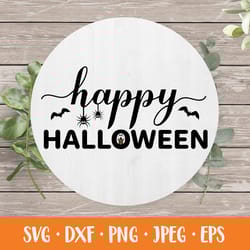 happy halloween svg. halloween decorations. farmhouse sign